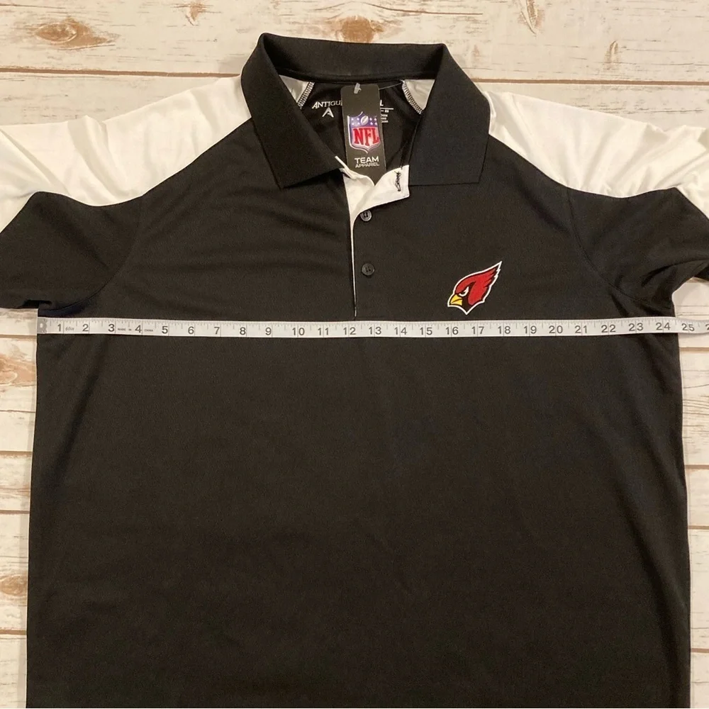 Antigua NFL Cardinals Football Black Polo XL